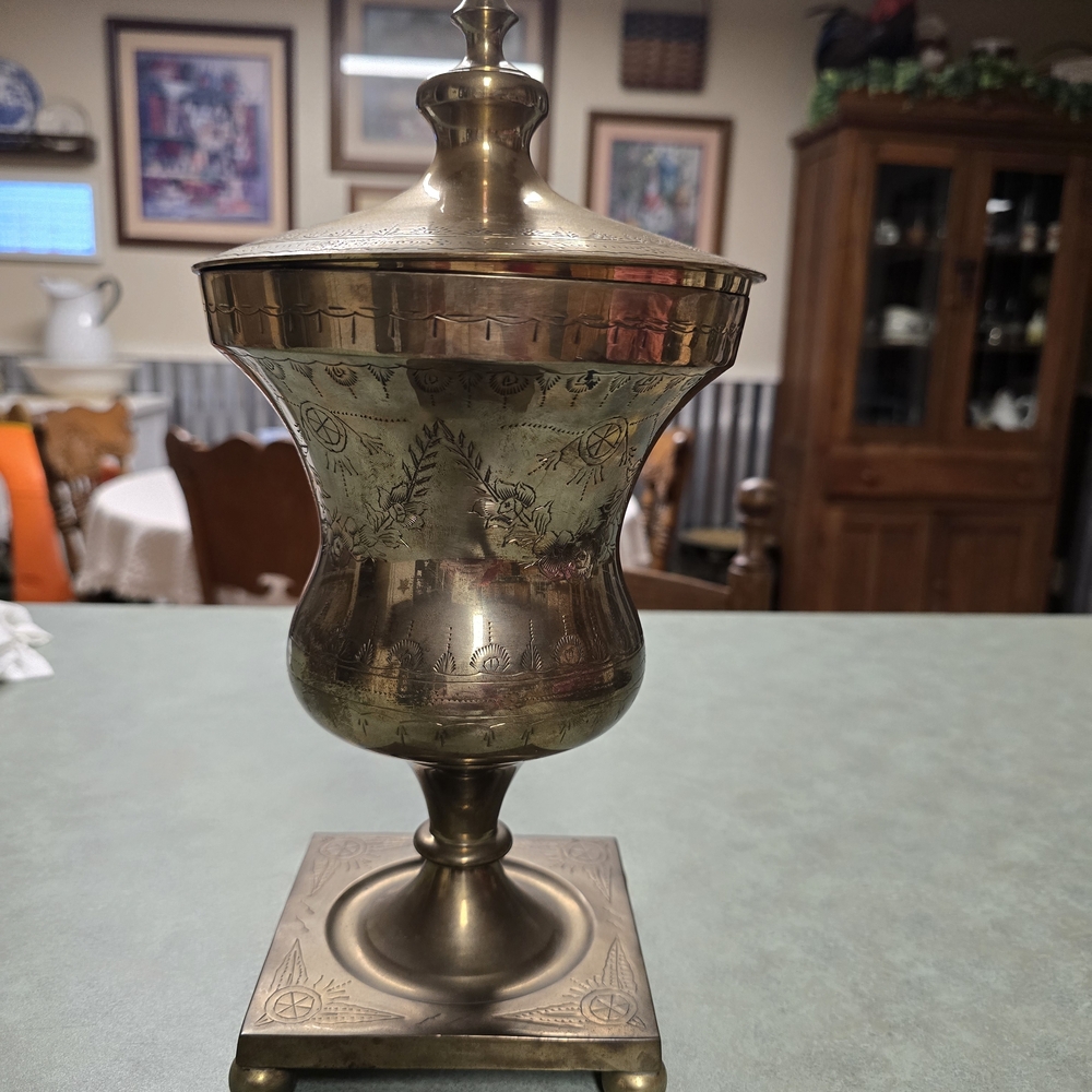 Vintage Brass Decorative Urn Andrea by Sadek